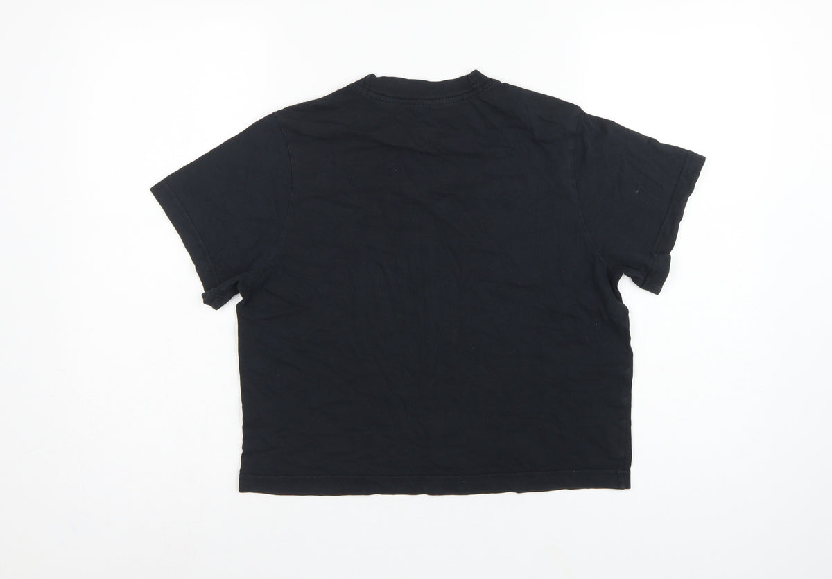 Nike Girls Black L 146-156cm Loose Fit Basic Logo T-Shirt