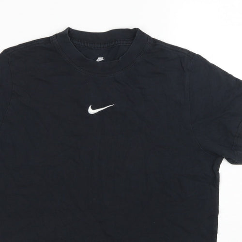 Nike Girls Black L 146-156cm Loose Fit Basic Logo T-Shirt