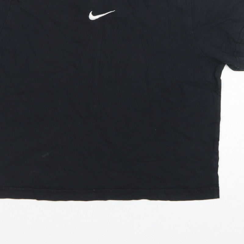 Nike Girls Black L 146-156cm Loose Fit Basic Logo T-Shirt