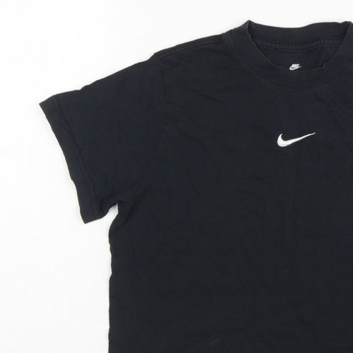 Nike Girls Black L 146-156cm Loose Fit Basic Logo T-Shirt