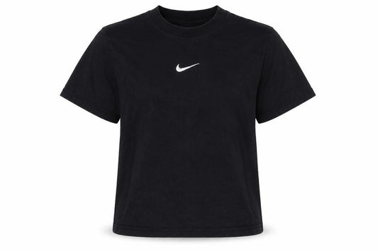 Nike Girls Black L 146-156cm Loose Fit Basic Logo T-Shirt