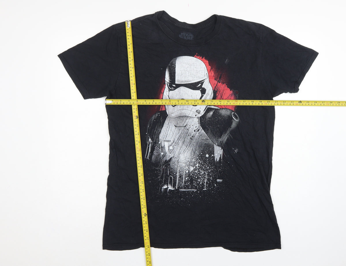 Star Wars Men’s Black Large Stormtrooper Graphic Print T-Shirt