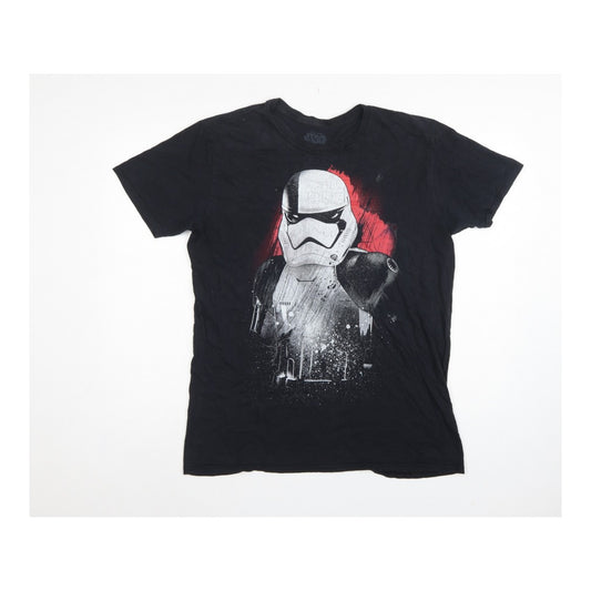 Star Wars Men’s Black Large Stormtrooper Graphic Print T-Shirt