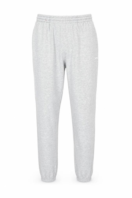 Slazenger Men Grey M Fleece Jogger Sweatpants Elastic Waist Logo