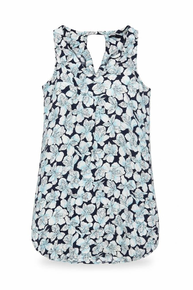 Gap Women’s Blue Floral V-Neck Sleeveless Camisole Tank Top M