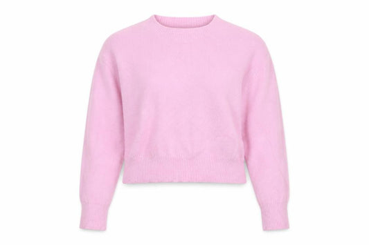 Bershka Women’s Pink UK 6 Mock Neck Knit Pullover Jumper