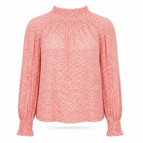 Next Women Pink Floral Long Sleeve Round Neck Blouse UK 8