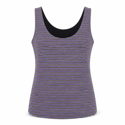 Karen Millen Women Multicoloured UK 14 Striped Stretch Camisole Top