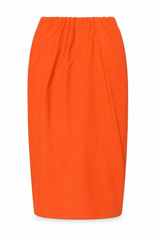 Nobody's Child Women Orange UK 10 Midi Pencil Skirt Stretch