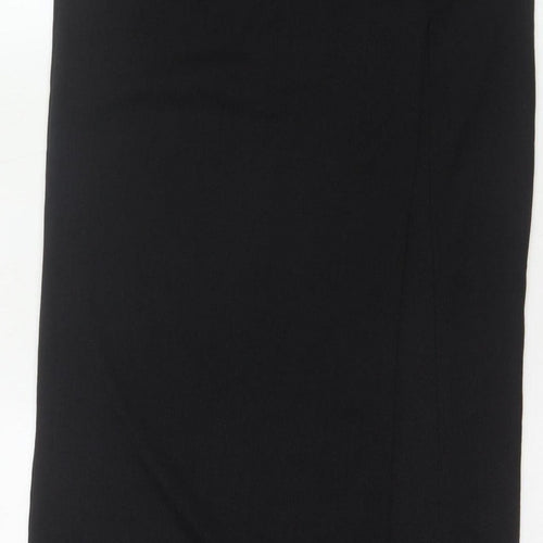 PrettyLittleThing Women Black UK 14 Long Stretch Pencil Skirt