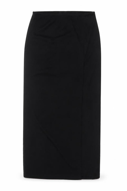 PrettyLittleThing Women Black UK 14 Long Stretch Pencil Skirt