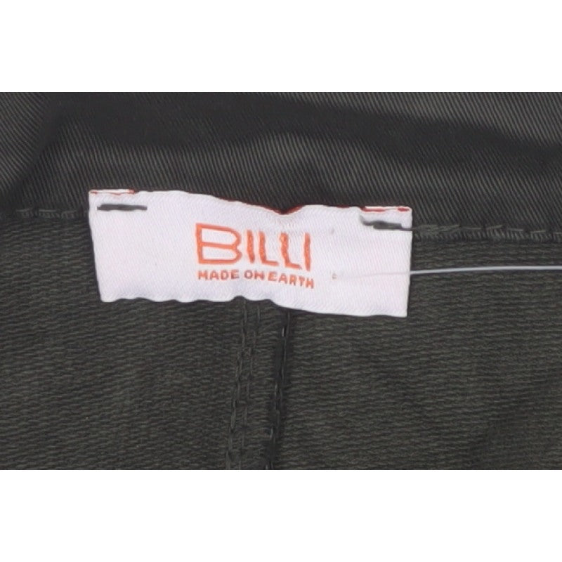 Additional view of Billi Women Green M Cotton Stretch 2 Button Notch Lapel Blazer Jacket