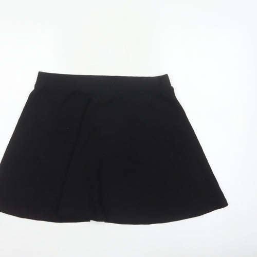 Superdry Women Black UK 14 A-Line Short Lined Skirt