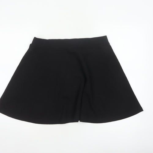 Superdry Women Black UK 14 A-Line Short Lined Skirt