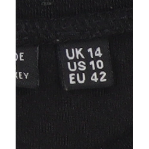 Superdry Women Black UK 14 A-Line Short Lined Skirt