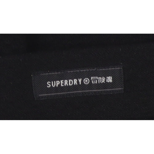 Superdry Women Black UK 14 A-Line Short Lined Skirt