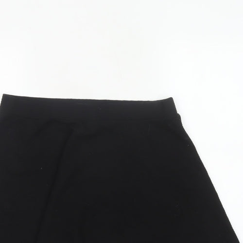 Superdry Women Black UK 14 A-Line Short Lined Skirt