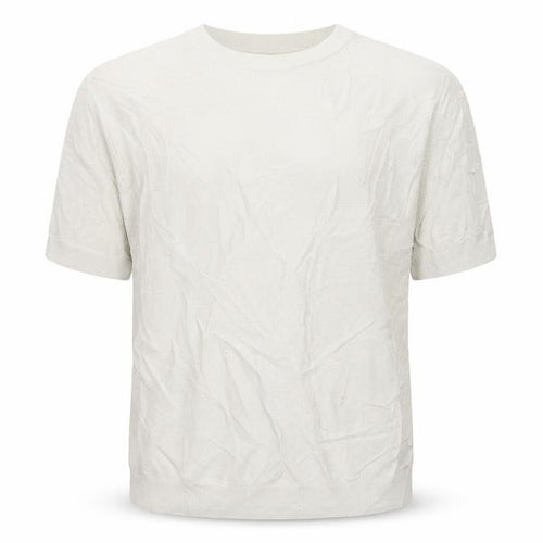 Autograph Men Ivory 2XL Short Sleeve Cotton Crew Neck Pullover Jumper