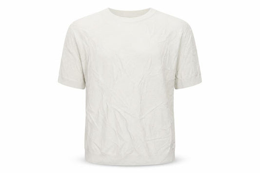 Autograph Men Ivory 2XL Short Sleeve Cotton Crew Neck Pullover Jumper