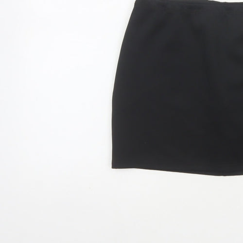 Weekday Women Black S Stretch Jersey Mini Pencil Skirt