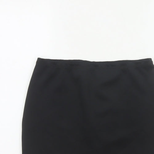 Weekday Women Black S Stretch Jersey Mini Pencil Skirt