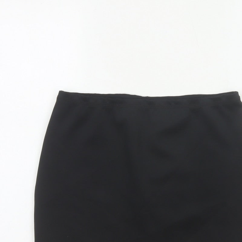 Weekday Women Black S Stretch Jersey Mini Pencil Skirt
