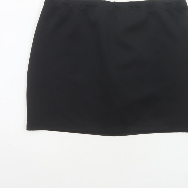 Weekday Women Black S Stretch Jersey Mini Pencil Skirt