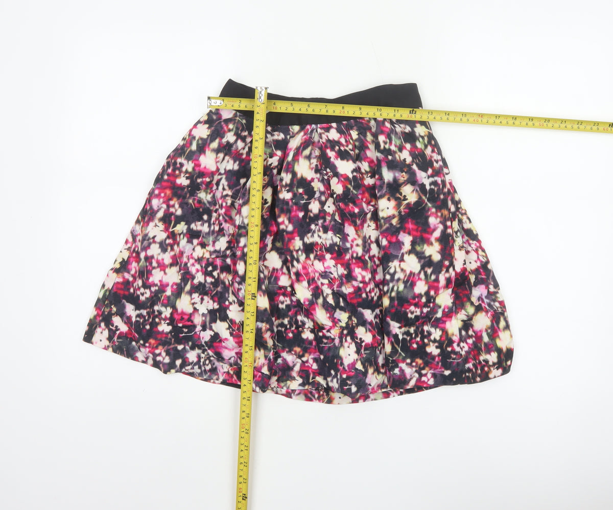 French Connection Women Multicoloured Floral Skater Skirt UK 8