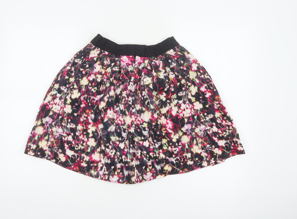 French Connection Women Multicoloured Floral Skater Skirt UK 8