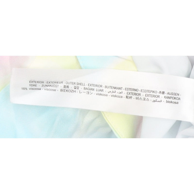 Bershka Women Multicoloured M Wrap Mini Ruched Rainbow Skirt