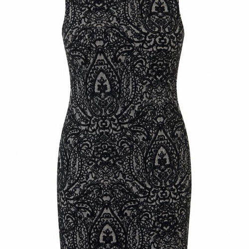 Clook Women’s Black Paisley Bodycon Sleeveless Dress UK 14