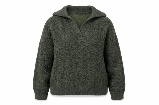 Marks & Spencer Women Green S Chunky Knit Cowl Neck Jumper