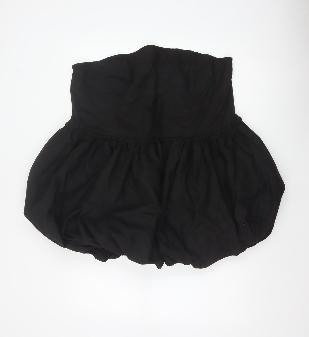 PrettyLittleThing Plus Women Black UK 22 Basic Strapless Playsuit