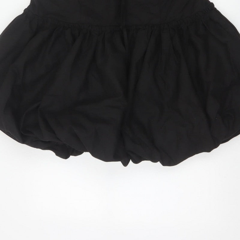 PrettyLittleThing Plus Women Black UK 22 Basic Strapless Playsuit