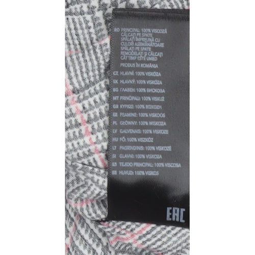 Red Herring Women’s Multicoloured Size 12 Floral Check Wrap Blouse