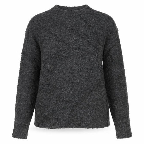Marks and Spencer Women Grey S Chunky Knit V-Neck Jumper