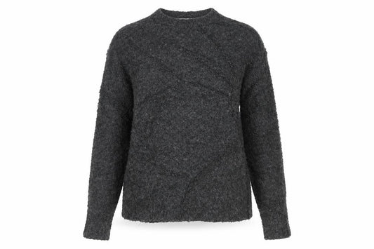 Marks and Spencer Women Grey S Chunky Knit V-Neck Jumper