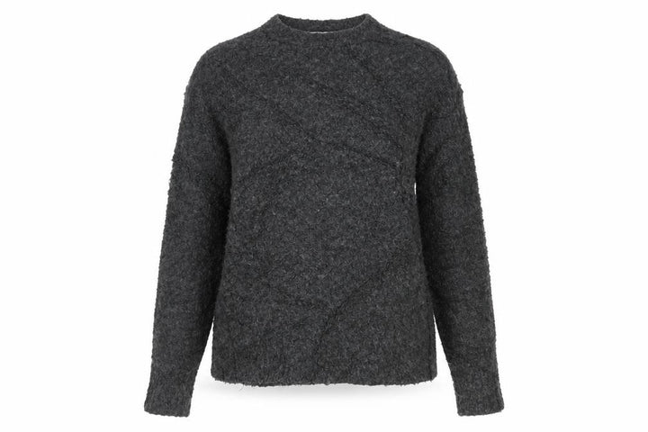Marks and Spencer Women Grey S Chunky Knit V-Neck Jumper