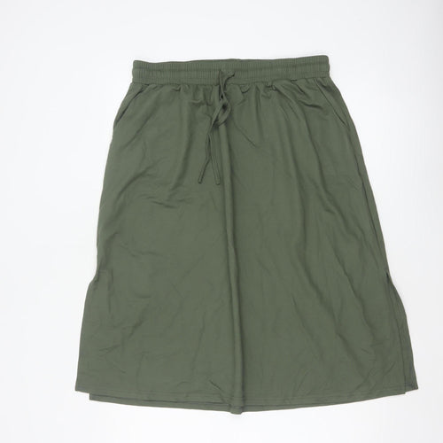Trespass Women Green UK 12 Straight Knee Skirt Drawstring Pockets