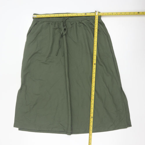 Trespass Women Green UK 12 Straight Knee Skirt Drawstring Pockets