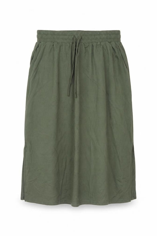 Trespass Women Green UK 12 Straight Knee Skirt Drawstring Pockets