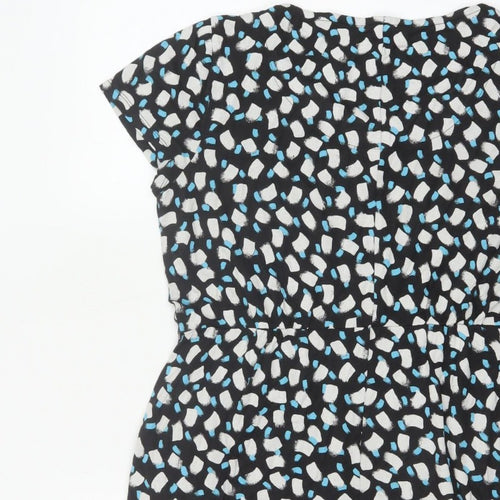 White Stuff Women Multicoloured UK 14 Geometric Fit & Flare Dress
