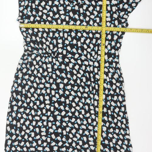 White Stuff Women Multicoloured UK 14 Geometric Fit & Flare Dress