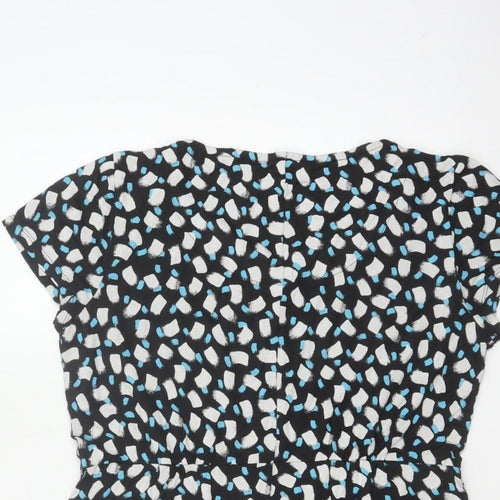 White Stuff Women Multicoloured UK 14 Geometric Fit & Flare Dress