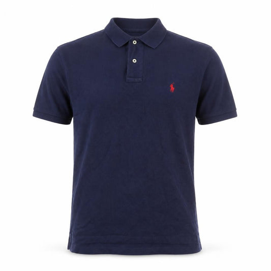 Polo Ralph Lauren Men’s Blue M Slim Fit Embroidered Logo Cotton Polo