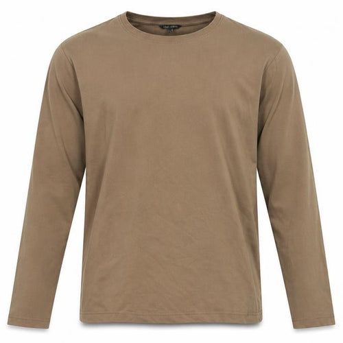 Cotton Traders Men’s Brown L Cotton Crew Neck Long Sleeve Jersey Top