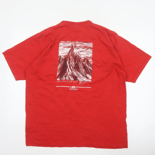 Mountain Equipment Men’s Red L Graphic Mountain Cotton T-Shirt