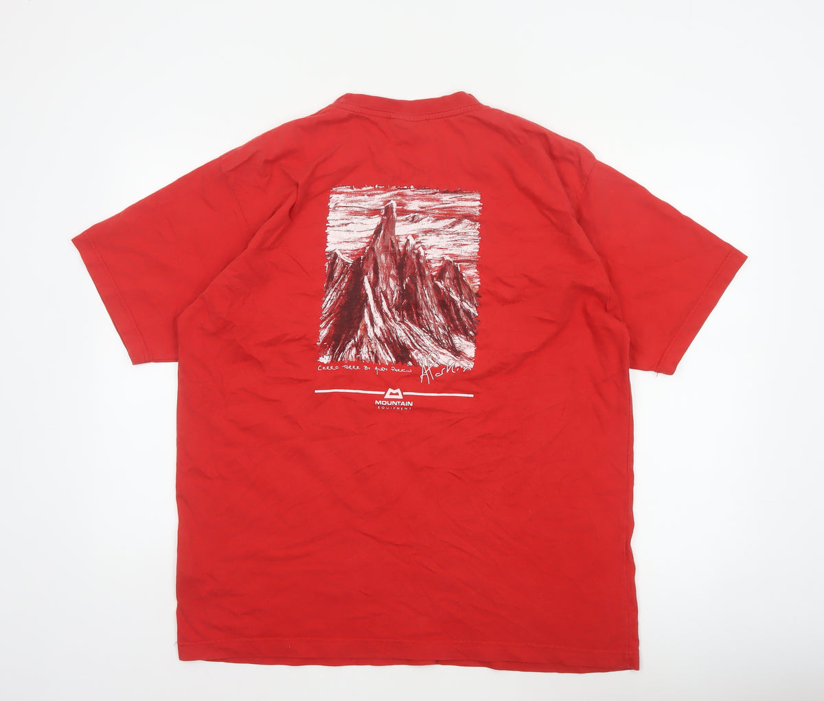 Mountain Equipment Men’s Red L Graphic Mountain Cotton T-Shirt