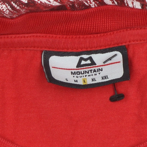 Mountain Equipment Men’s Red L Graphic Mountain Cotton T-Shirt