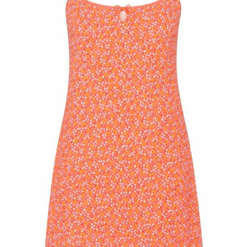 Etam Women’s Orange Floral Cotton UK 14 Slip Mini Dress